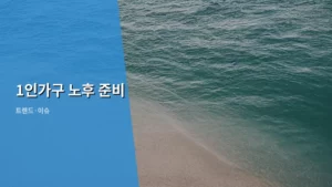 1인 가구의 든든한 미래 설계: 1인가구 노후 준비 완벽 가이드