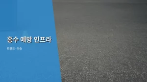 강력해지는 물난리 시대, 홍수 예방 인프라 구축의 최신 동향