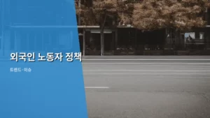 2026년, 변화하는 외국인 노동자 정책 트렌드 깊이 파헤치기