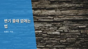 변기 물때, 묵은 때까지 한 번에 끝내는 변기 물때 없애는 법 총정리
